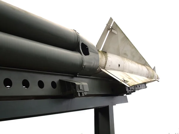 Oude militaire raket en launcher — Stockfoto