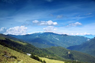 Alpine Panorama in Taiwan clipart