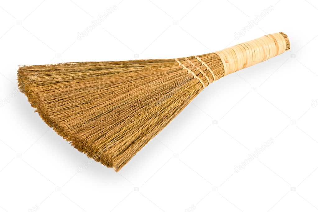 Broom straw on white background Stock Photo by ©Am_Wolna 5786589