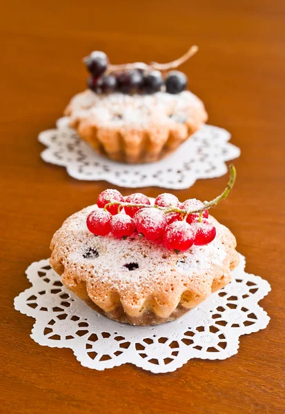 Two muffins and currant — Stock Photo, Image