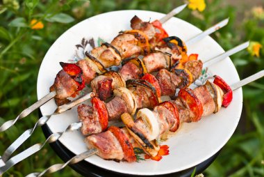 Shish kebab clipart