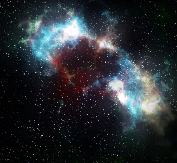 우주 구름 성운과 별 — 스톡 사진
