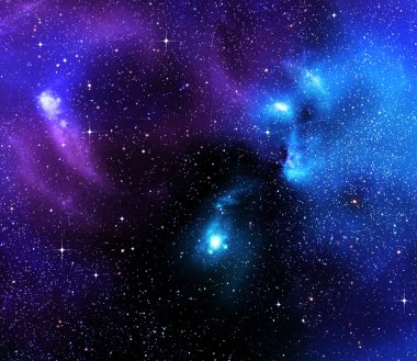 Starry background of deep outer space clipart