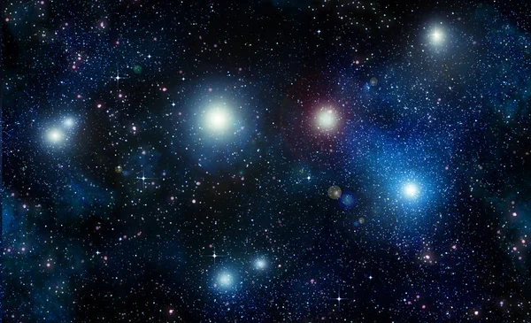 Estrelas no espaço ou céu noturno — Fotografia de Stock