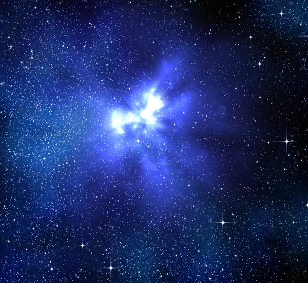 Exploderende nova in de ruimte — Stockfoto