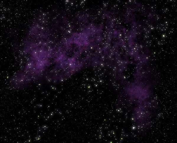 별과 깊은 우주에서 성운 구름 — 스톡 사진