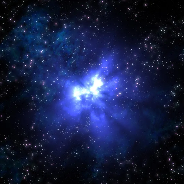 Uzayda patlayan nova — Stok fotoğraf
