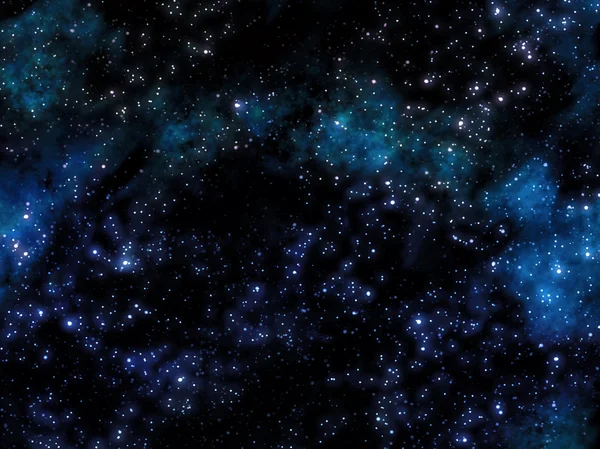 Image of a starry sky with nebula — Stock Photo, Image