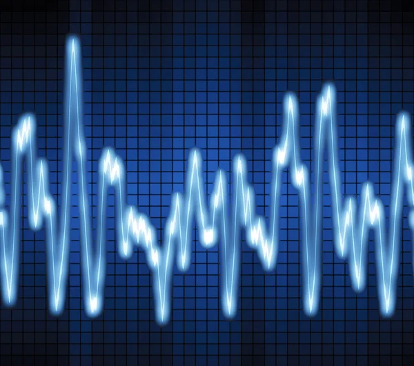Audio or sound wave — Stock Photo, Image