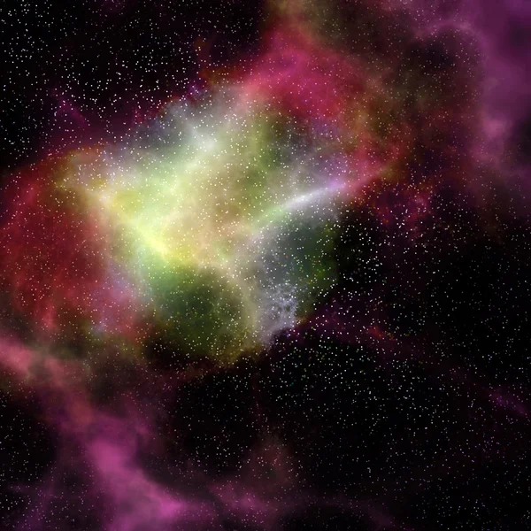 Nebulosa e stelle della nube dello spazio esterno — Foto Stock