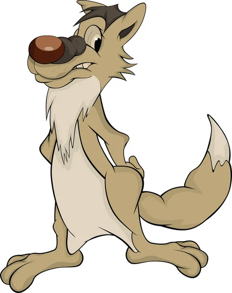 Kojot. kreslený — Stockový vektor