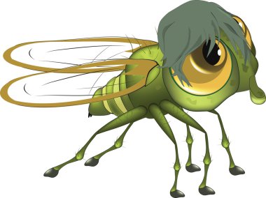 Fly. Cartoon clipart