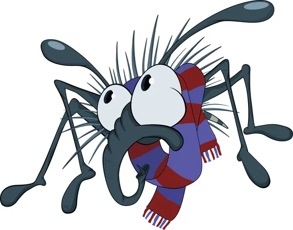 Lilla spindel och halsduk — Stock vektor