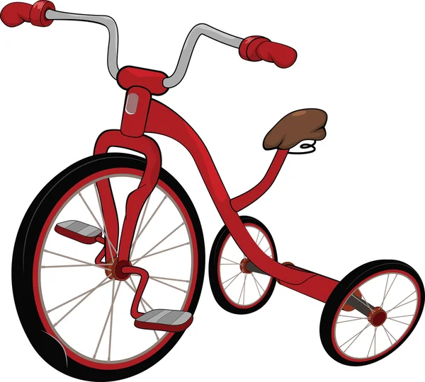 Triciclo rojo para niños — Archivo Imágenes Vectoriales