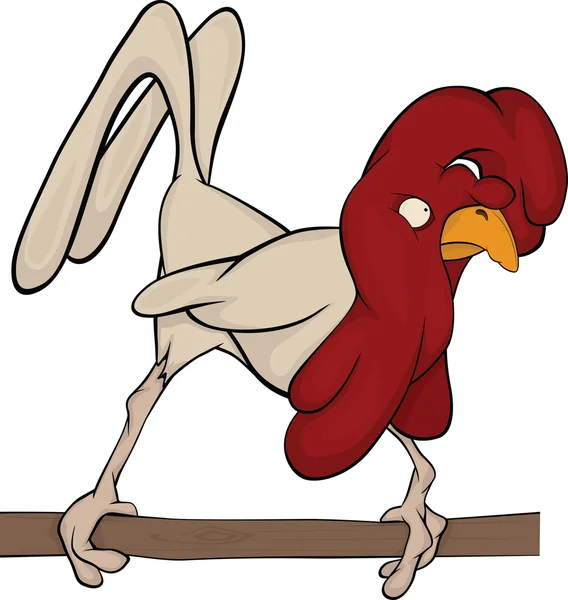 Cockerel. Caricature — Image vectorielle