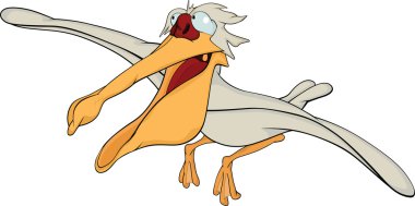 Pelican. Cartoon clipart