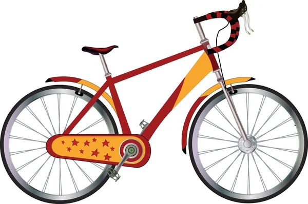 Vélo touristique — Image vectorielle