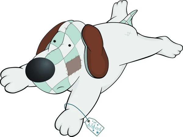 Toy dog. Cartoon — Stock Vector