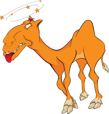 About a heat and a camel.Cartoon clipart