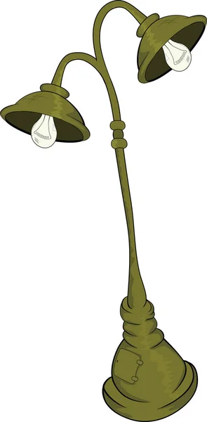 Street lantern lamp. Cartoon — Stock Vector