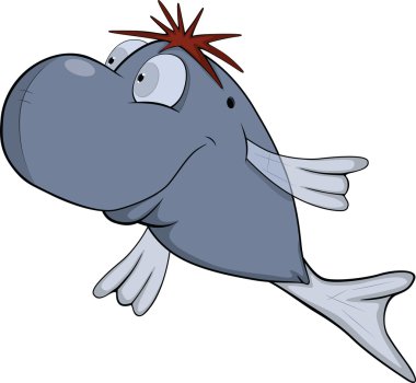 Dolphin. Cartoon clipart