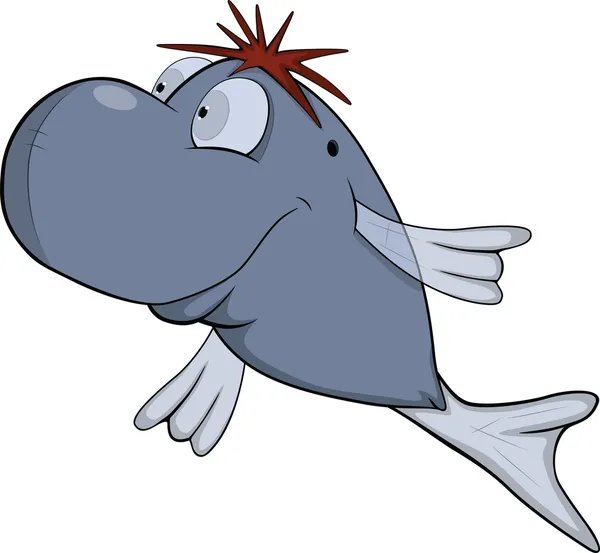 Dolfijn. Cartoon — Stockvector