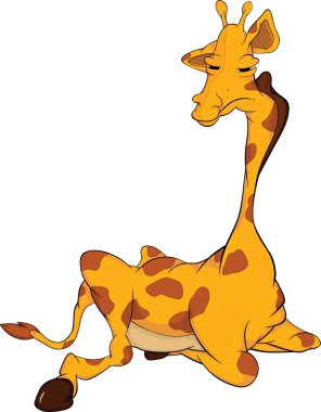 Giraffe. Cartoon clipart