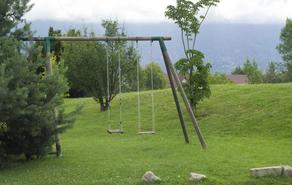 stock image Wood swing