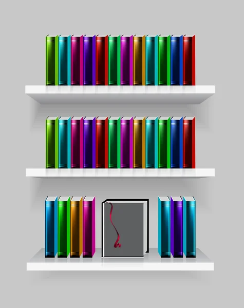 Bibliothèque moderne — Image vectorielle