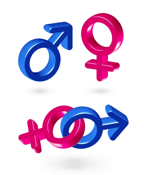 stock vector Male and female gender symbol