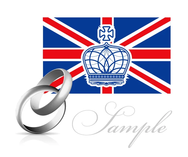 Mariage royal — Image vectorielle