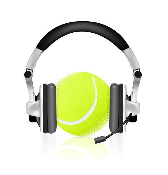 Concept de tennis — Image vectorielle