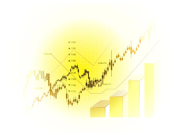Фондовий ринок діаграми — стоковий вектор