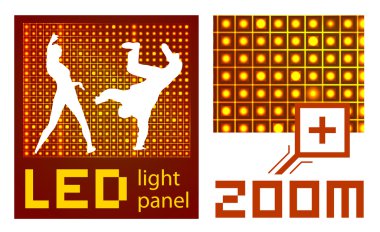 Led diode display panel background clipart