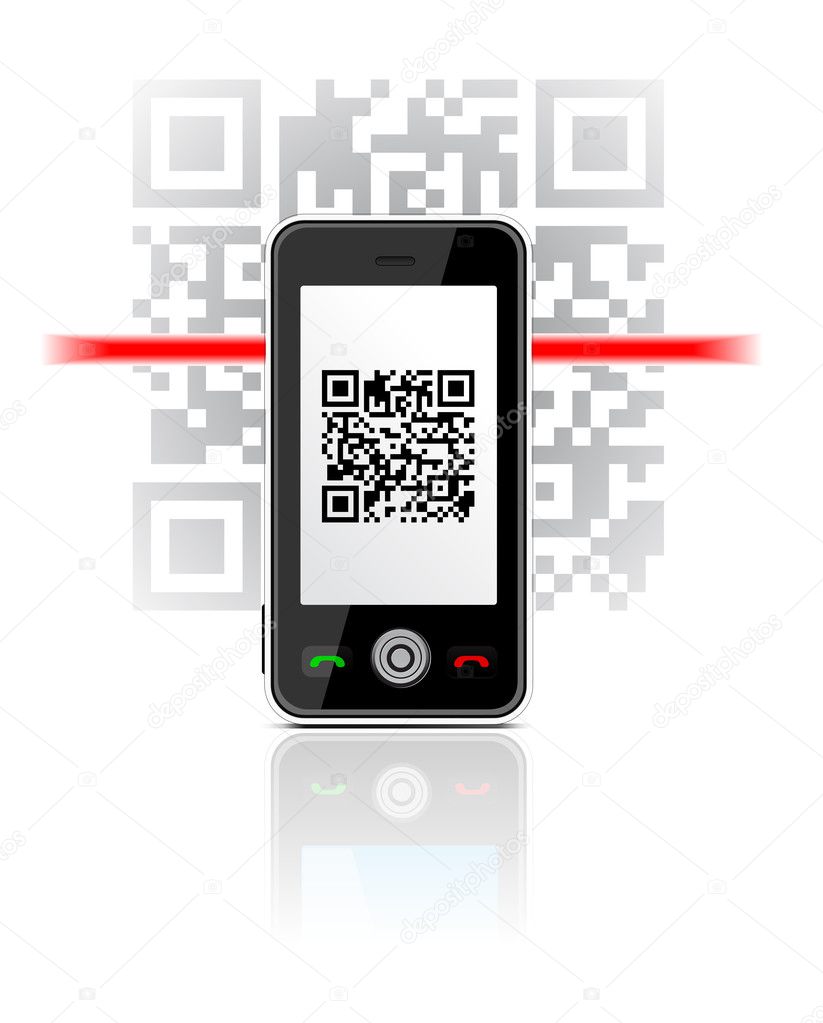 Phone scaned QR code