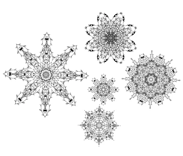 Set di ornamento arabesco per il vostro disegno — Vettoriale Stock