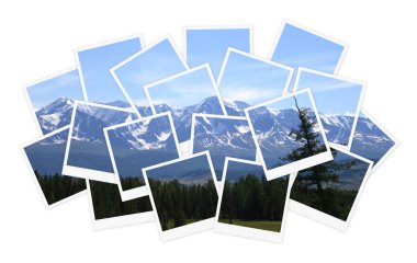 Landscape, collage of photos for your design clipart