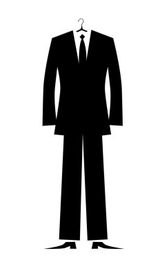 Man's suit for your design clipart