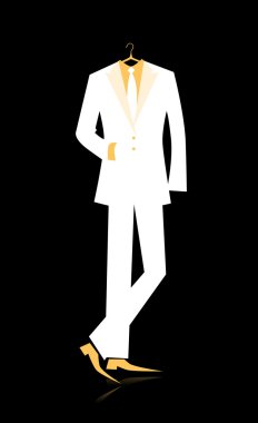 Man's suit for your design clipart