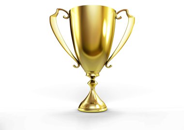 Golden trophy clipart