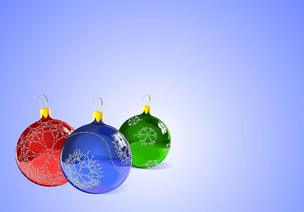 Ornements d'arbre de Noël — Image vectorielle