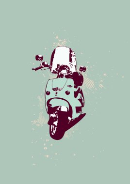 Scooter bike clipart