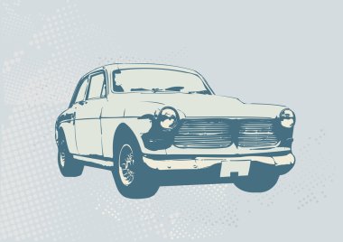 Retro car clipart