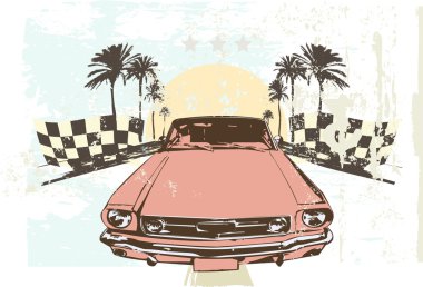 Racing car clipart