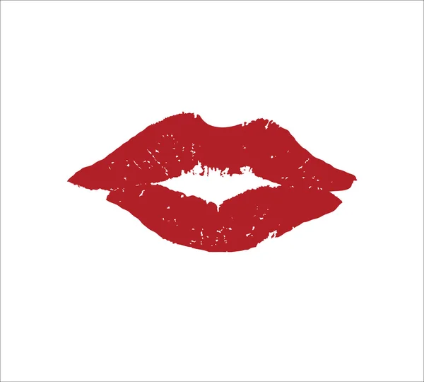 Red lips — Stock Vector