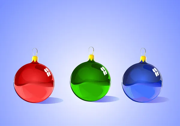 Christmas Tree Ornaments — Stock Vector