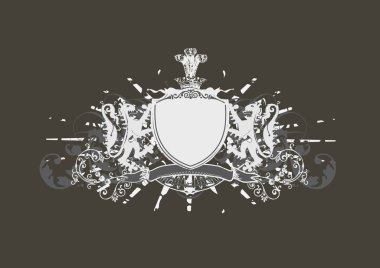 Heraldic shield clipart