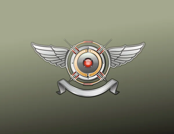 紋章ロゴ — ストックベクタ