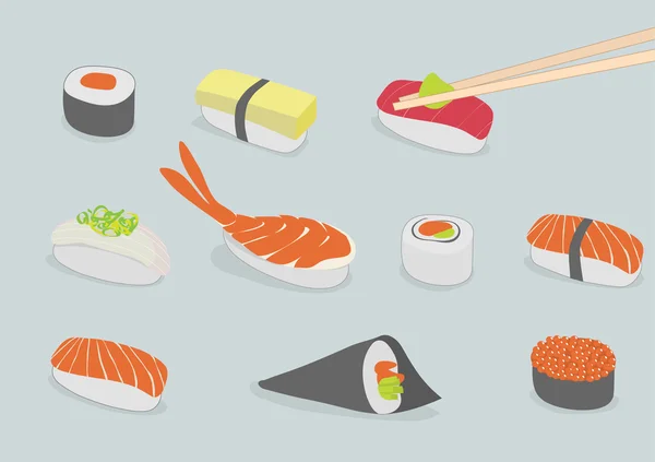 Sushi-Muster — Stockvektor