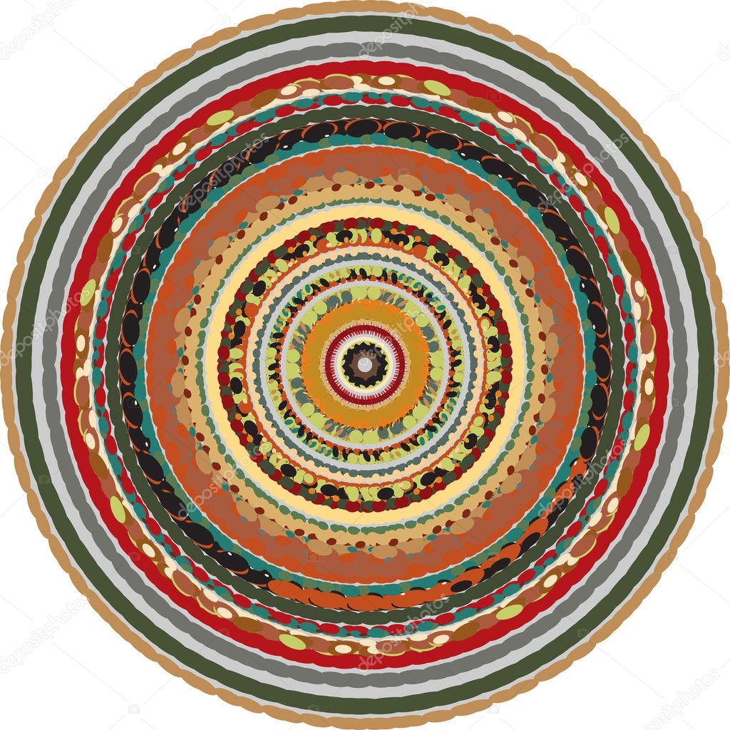 Oriental circular background